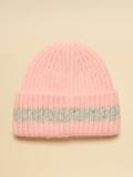 Thumbnail 2 of Joules Women's Caversham Stripe Beanie Hat - Pink/Grey