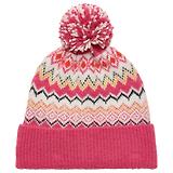 Thumbnail 1 of Joules Women's Kara Fairisle Bobble Beanie Hat - Pink
