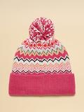 Thumbnail 2 of Joules Women's Kara Fairisle Bobble Beanie Hat - Pink