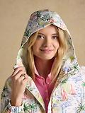 Thumbnail 4 of Joules Women's Rainly Waterproof Packable Raincoat with Hood - Cream