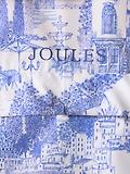 Thumbnail 13 of Joules Women's Rainly Waterproof Packable Raincoat with Hood - Cream & Blue