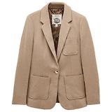 Thumbnail 1 of Joules Women's Albury Herringbone Jersey Tweed Blazer - Tan Brown