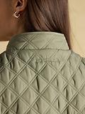 Thumbnail 9 of Joules Women's Minx Showerproof Diamond Quilted Gilet - Sage Green