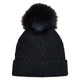 Thumbnail 1 of Joules Women's Effie Cable Knitted Bobble Hat - Navy