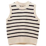 Thumbnail 1 of Joules Women's Holly Knitted Vest - Cream & Navy Striped