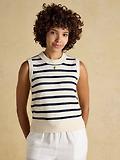 Thumbnail 2 of Joules Women's Holly Knitted Vest - Cream & Navy Striped