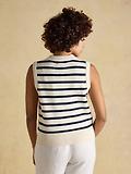Thumbnail 3 of Joules Women's Holly Knitted Vest - Cream & Navy Striped