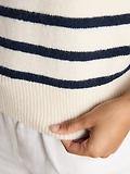 Thumbnail 6 of Joules Women's Holly Knitted Vest - Cream & Navy Striped