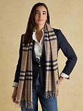 Thumbnail 4 of Joules Women's Langtree Large Scarf - Neutral & Navy