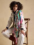 Thumbnail 3 of Joules Women's Middleton Scarf - Multi Floral