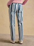 Thumbnail 5 of Joules Women's Straight Fit Mid Rise Jeans - Blue Striped