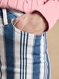Thumbnail 7 of Joules Women's Straight Fit Mid Rise Jeans - Blue Striped