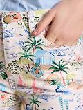 Thumbnail 5 of Joules Women's Straight Fit Slim Mid Rise Jeans - Coastal Scene Print