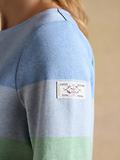 Thumbnail 6 of Joules Women's Harbour Boat Neck 100% Cotton Breton Top - Multi Stripe
