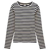 Thumbnail 1 of Joules Women's Sophie Long Sleeve Ribbed Fitted Top - Navy Stripe