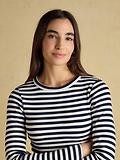 Thumbnail 7 of Joules Women's Sophie Long Sleeve Ribbed Fitted Top - Navy Stripe