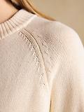 Thumbnail 10 of Joules Women's April Showers Jonty Fox Embroidered Crew Neck Jumper - Cream