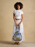 Thumbnail 3 of Joules Women's Nella Quilted Tote Bag - Yellow Blue Hotch Potch