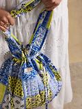 Thumbnail 4 of Joules Women's Nella Quilted Tote Bag - Yellow Blue Hotch Potch