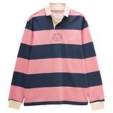 Thumbnail 1 of Joules Men's Striped Long Sleeve Rugby Shirt - Pink/Blue