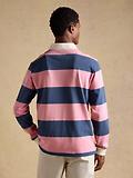 Thumbnail 3 of Joules Men's Striped Long Sleeve Rugby Shirt - Pink/Blue
