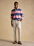 Thumbnail 4 of Joules Men's Striped Long Sleeve Rugby Shirt - Pink/Blue
