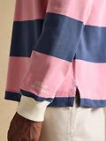 Thumbnail 5 of Joules Men's Striped Long Sleeve Rugby Shirt - Pink/Blue
