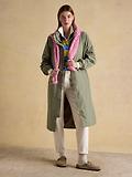 Thumbnail 6 of Joules Women's Hensley Longline Waterproof Coat with Packable Hood - Khaki Green