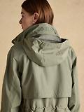Thumbnail 12 of Joules Women's Hensley Longline Waterproof Coat with Packable Hood - Khaki Green