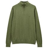 Thumbnail 1 of Joules Men's Hillside Quarter Zip Knitted Jumper - Khaki Green