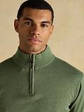 Thumbnail 4 of Joules Men's Hillside Quarter Zip Knitted Jumper - Khaki Green