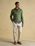 Thumbnail 5 of Joules Men's Hillside Quarter Zip Knitted Jumper - Khaki Green