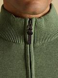 Thumbnail 6 of Joules Men's Hillside Quarter Zip Knitted Jumper - Khaki Green