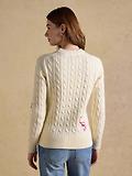 Thumbnail 3 of Joules Women's Palm Tree Jumper - Cream
