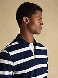 Thumbnail 4 of Joules Men's Woody Cotton Pique Polo Shirt - Navy & White Stripe