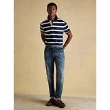 Thumbnail 9 of Joules Men's Woody Cotton Pique Polo Shirt - Navy & White Stripe