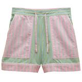 Thumbnail 1 of Joules Women's Annie Shorts - Green Pink Stripe