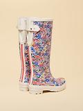 Thumbnail 3 of Joules Women's Floral Adjustable Tall Wellies - White Ditsy