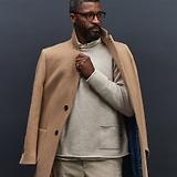 Thumbnail 7 of Oliver Sweeney Men's Eglinton Italian Recycled Wool Overcoat - Wheat