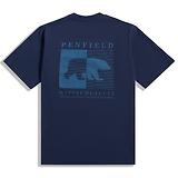 Thumbnail 2 of Penfield Men's Contrast Stripe Bear T-Shirt - Navy