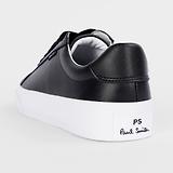 Thumbnail 3 of PS By Paul Smith Men's Coated Leather Amos Trainers - Black
