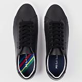 Thumbnail 5 of PS By Paul Smith Men's Coated Leather Amos Trainers - Black