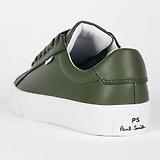 Thumbnail 3 of PS By Paul Smith Men's Coated Leather Amos Trainers - Khaki