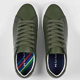Thumbnail 5 of PS By Paul Smith Men's Coated Leather Amos Trainers - Khaki