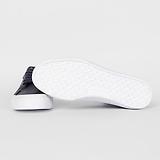 Thumbnail 2 of PS By Paul Smith Men's Coated Leather Amos Trainers - Dark Navy