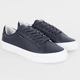Thumbnail 4 of PS By Paul Smith Men's Coated Leather Amos Trainers - Dark Navy