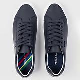 Thumbnail 5 of PS By Paul Smith Men's Coated Leather Amos Trainers - Dark Navy