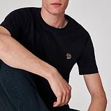 Thumbnail 6 of PS By Paul Smith Men's Cotton Zebra Logo T-Shirt - Navy