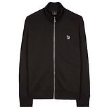 Thumbnail 1 of PS By Paul Smith Men's Cotton Zebra Logo Zip Sweatshirt - Black