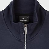 Thumbnail 6 of PS By Paul Smith Men's Cotton Zebra Logo Zip Sweatshirt - Navy